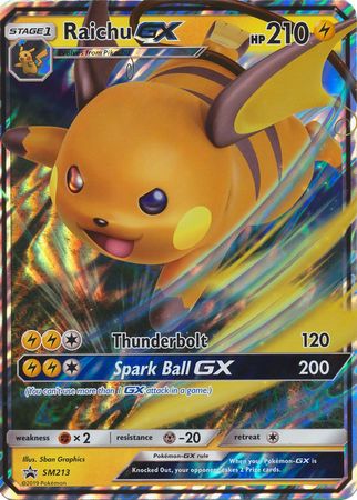 Raichu GX (SM213) (Jumbo Card) [Sun & Moon: Black Star Promos] | Tables and Towers