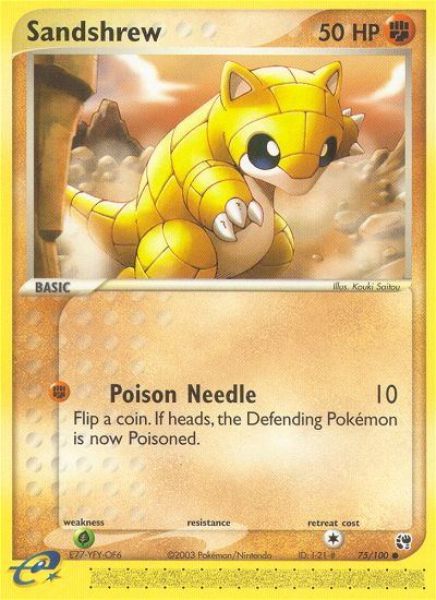 Sandshrew (75/100) [EX: Sandstorm] | Tables and Towers