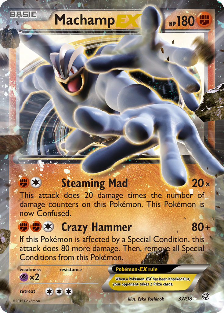 Machamp EX (37/98) [XY: Ancient Origins] | Tables and Towers