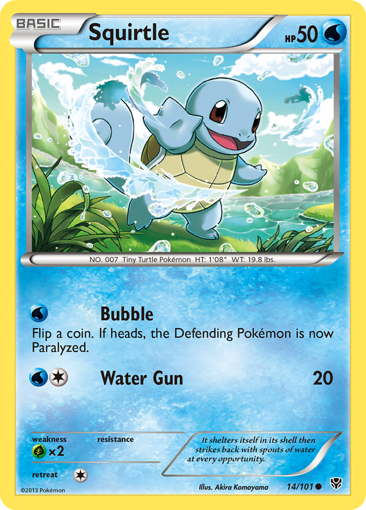 Squirtle (14/101) [Black & White: Plasma Blast] | Tables and Towers