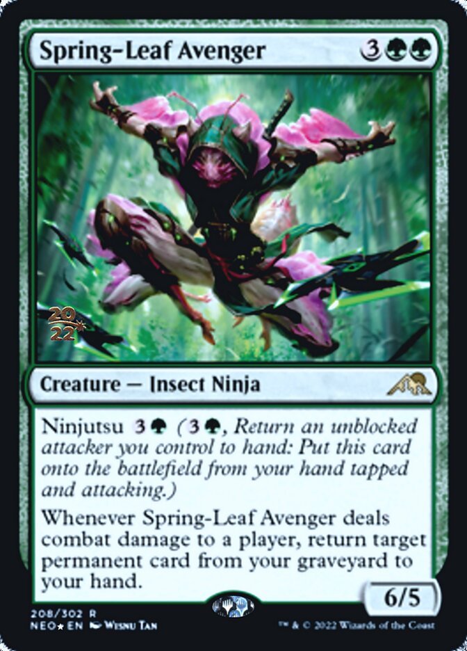 Spring-Leaf Avenger [Kamigawa: Neon Dynasty Prerelease Promos] | Tables and Towers