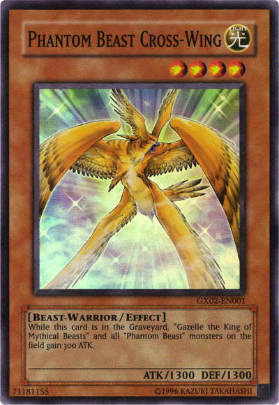 Phantom Beast Cross-Wing [GX02-EN001] Super Rare | Tables and Towers