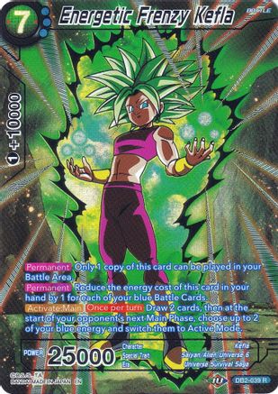 Energetic Frenzy Kefla (DB2-039) [Collector's Selection Vol. 2] | Tables and Towers