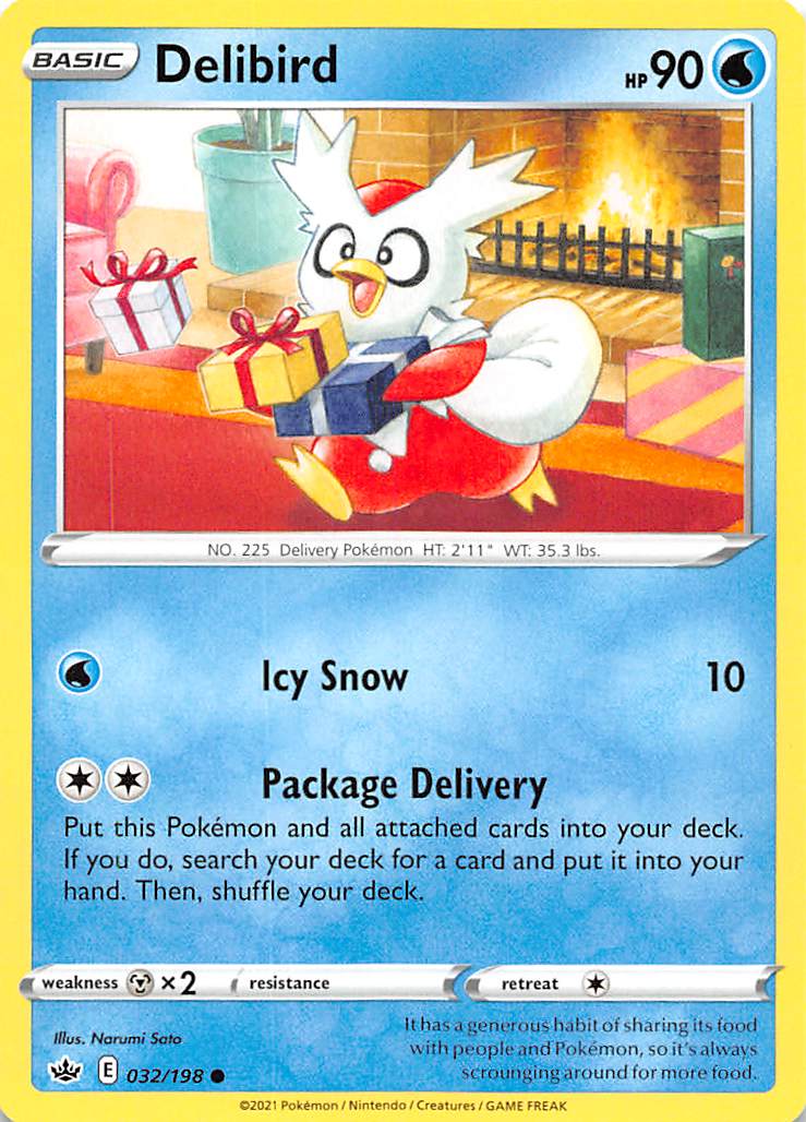 Delibird (032/198) [Sword & Shield: Chilling Reign] | Tables and Towers