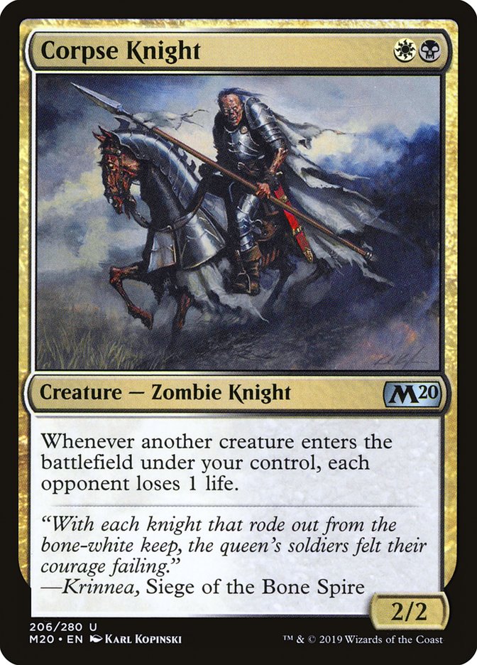 Corpse Knight (2/2) [Core Set 2020] | Tables and Towers