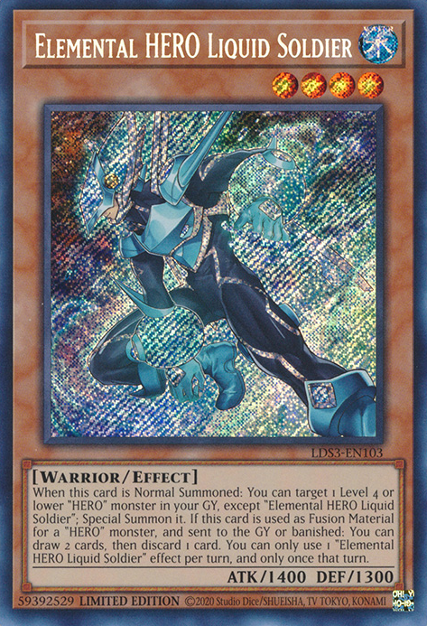 Elemental HERO Liquid Soldier [LDS3-EN103] Secret Rare | Tables and Towers