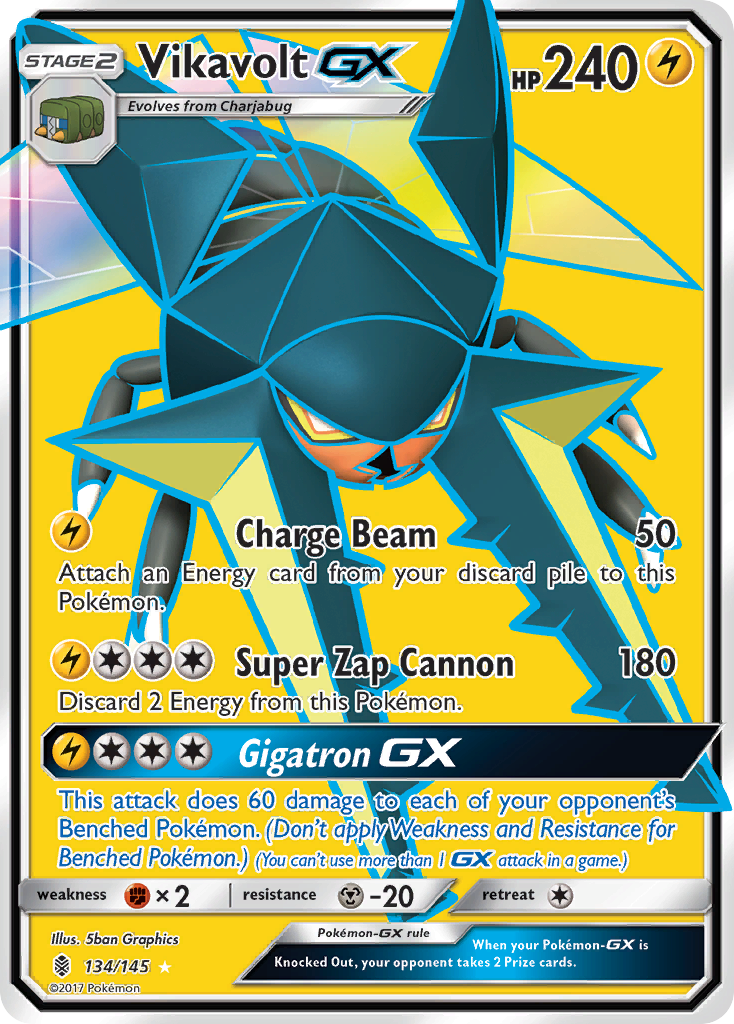 Vikavolt GX (134/145) [Sun & Moon: Guardians Rising] | Tables and Towers