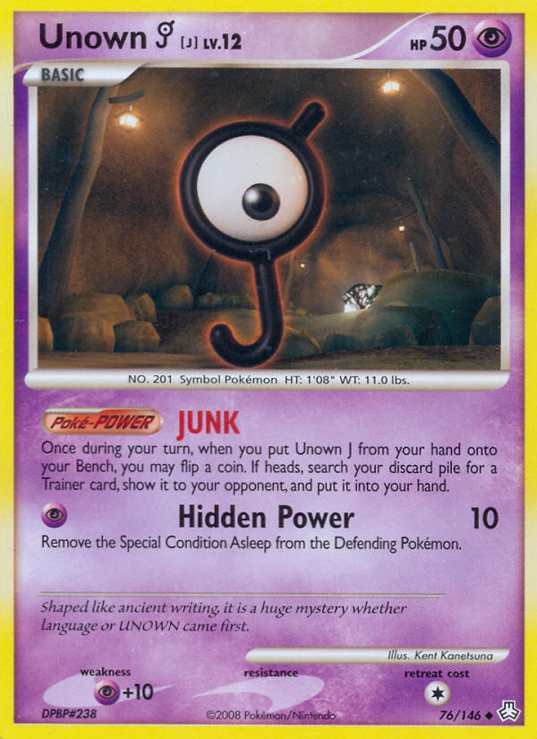 Unown J (76/146) [Diamond & Pearl: Legends Awakened] | Tables and Towers