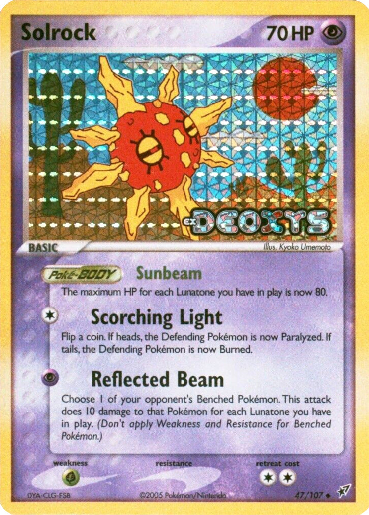 Solrock (47/107) (Stamped) [EX: Deoxys] | Tables and Towers