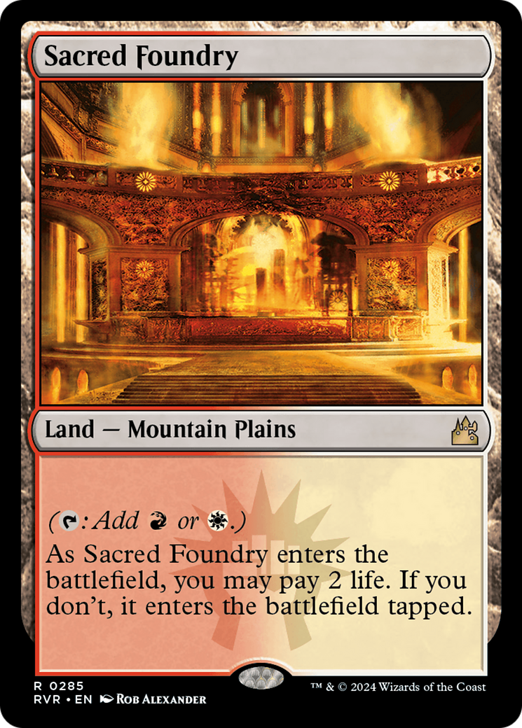 Sacred Foundry [Ravnica Remastered] | Tables and Towers