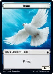 Bird // Spirit Double-Sided Token [Kaldheim Commander Tokens] | Tables and Towers