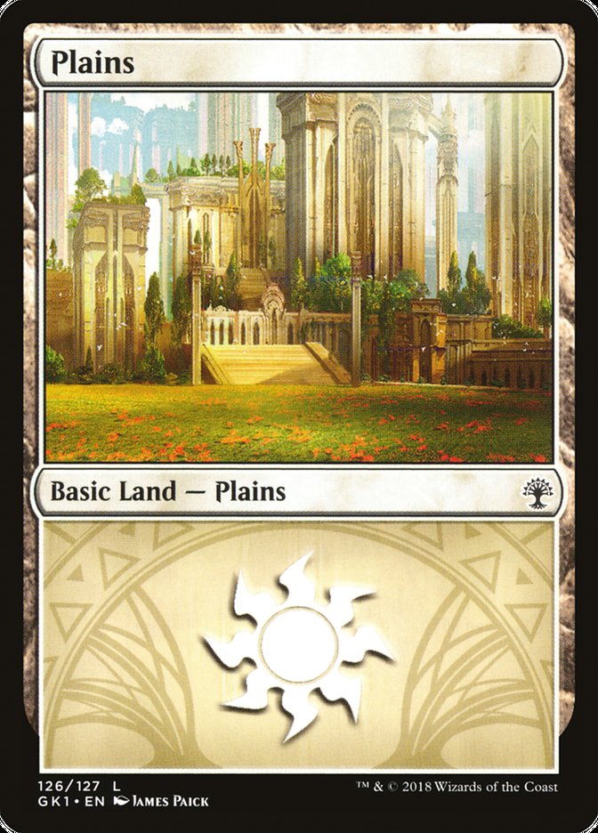 Plains (126) [Guilds of Ravnica Guild Kit] | Tables and Towers