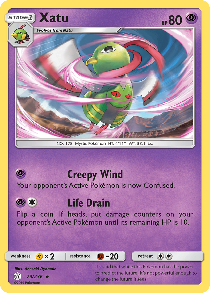 Xatu (79/236) [Sun & Moon: Cosmic Eclipse] | Tables and Towers