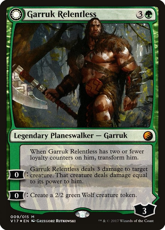 Garruk Relentless // Garruk, the Veil-Cursed [From the Vault: Transform] | Tables and Towers