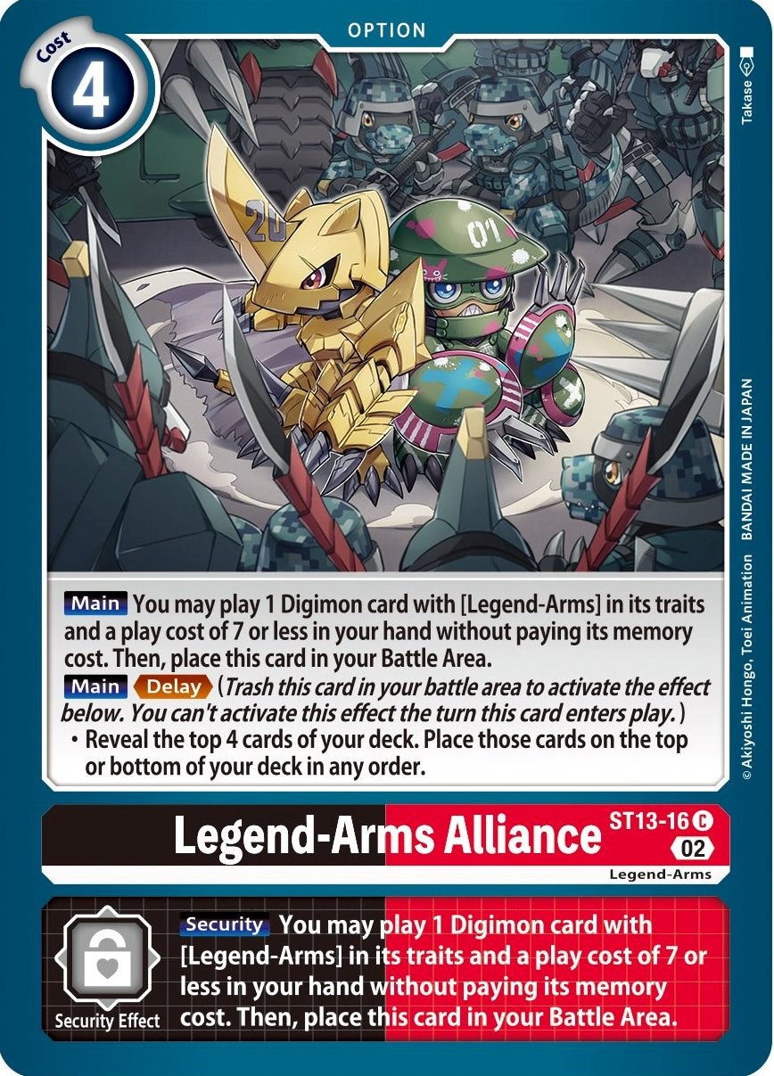 Legend-Arms Alliance [ST13-16] [Starter Deck: Ragnaloardmon] | Tables and Towers