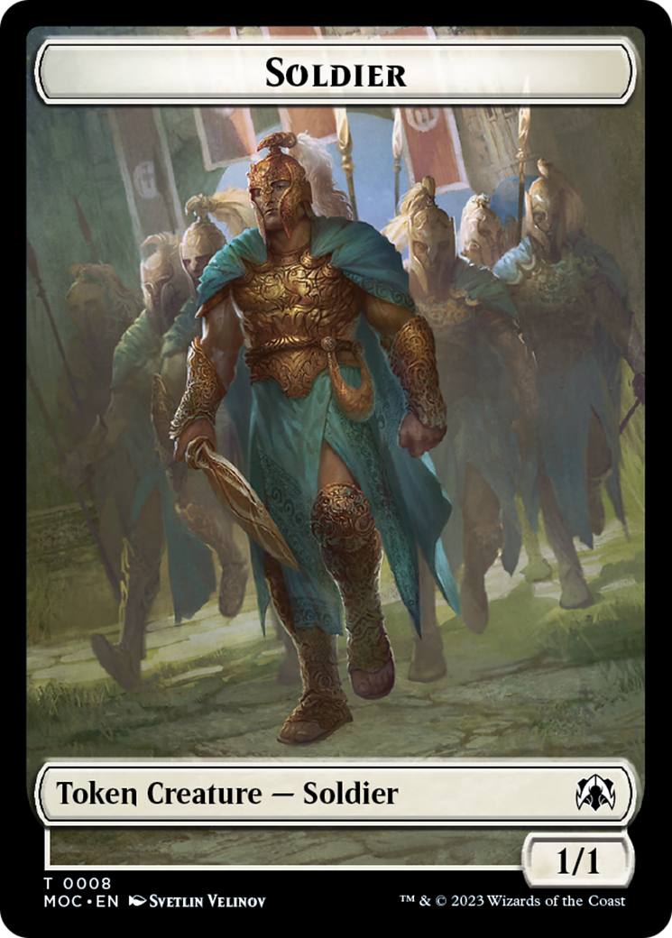 Soldier // Insect Double-Sided Token [March of the Machine Commander Tokens] | Tables and Towers