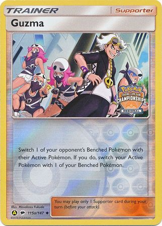 Guzma (115a/147) (Regional Championship Promo) [Sun & Moon: Burning Shadows] | Tables and Towers