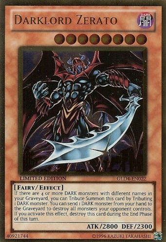 Darklord Zerato [GLD4-EN022] Gold Rare | Tables and Towers