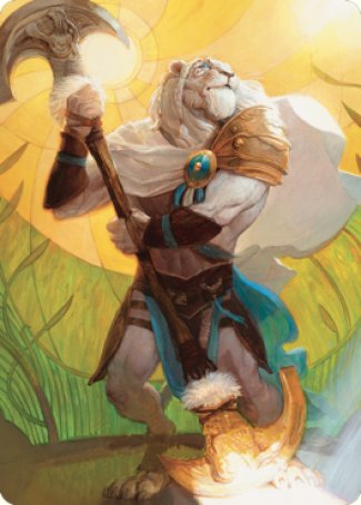 Ajani, Sleeper Agent Art Card [Dominaria United Art Series] | Tables and Towers