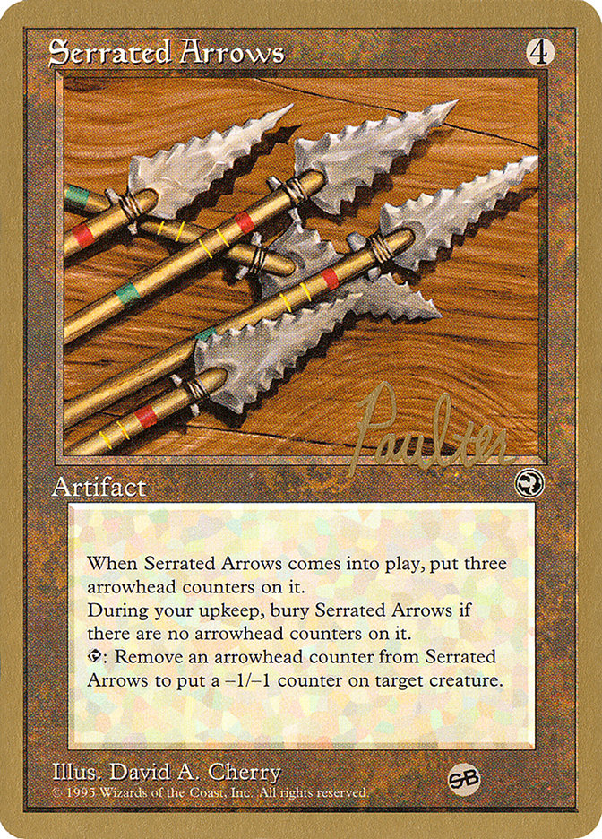 Serrated Arrows (Preston Poulter) (SB) [Pro Tour Collector Set] | Tables and Towers