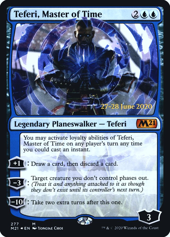 Teferi, Master of Time (277) [Core Set 2021 Prerelease Promos] | Tables and Towers