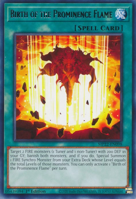 Birth of the Prominence Flame [MP22-EN098] Rare | Tables and Towers