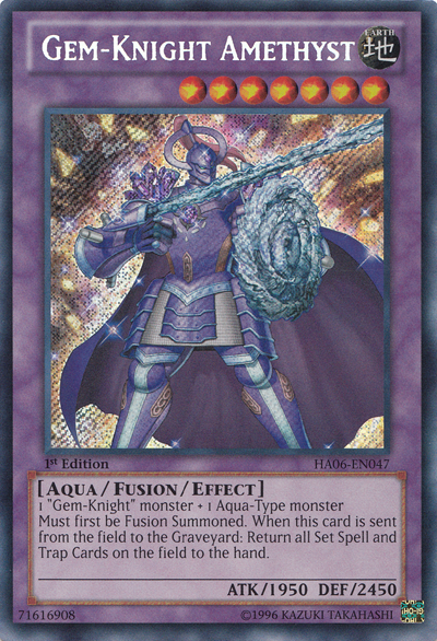 Gem-Knight Amethyst [HA06-EN047] Secret Rare | Tables and Towers