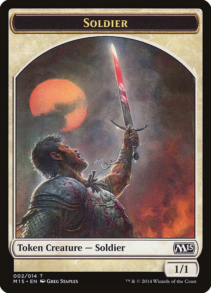 Soldier Token [Magic 2015 Tokens] | Tables and Towers