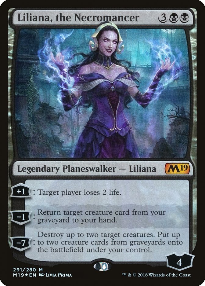 Liliana, the Necromancer [Core Set 2019] | Tables and Towers