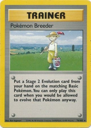 Pokemon Breeder (76/102) [Base Set Unlimited] | Tables and Towers