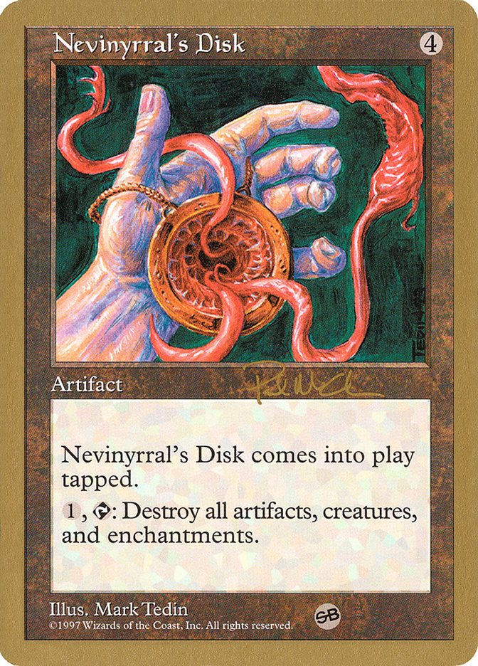 Nevinyrral's Disk (Paul McCabe) (SB) [World Championship Decks 1997] | Tables and Towers