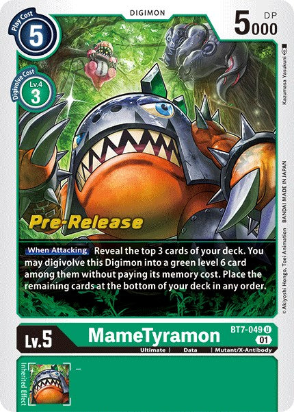 MameTyramon [BT7-049] [Next Adventure Pre-Release Cards] | Tables and Towers