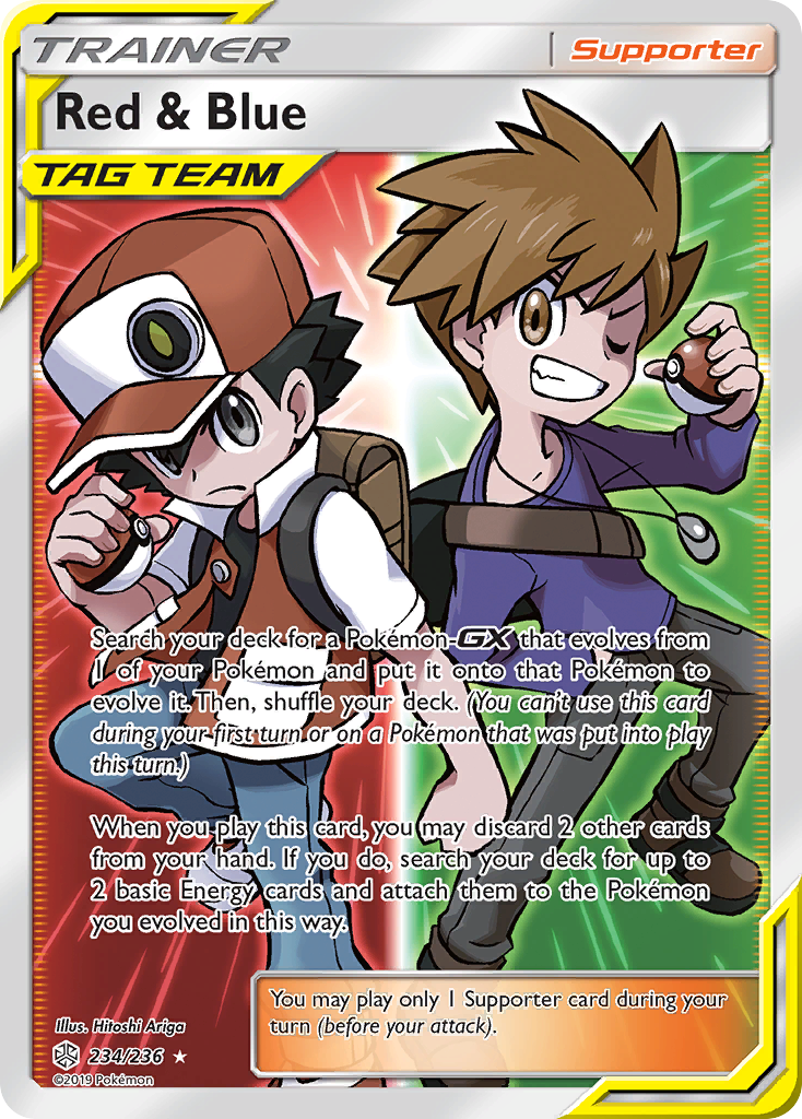 Red & Blue (234/236) [Sun & Moon: Cosmic Eclipse] | Tables and Towers