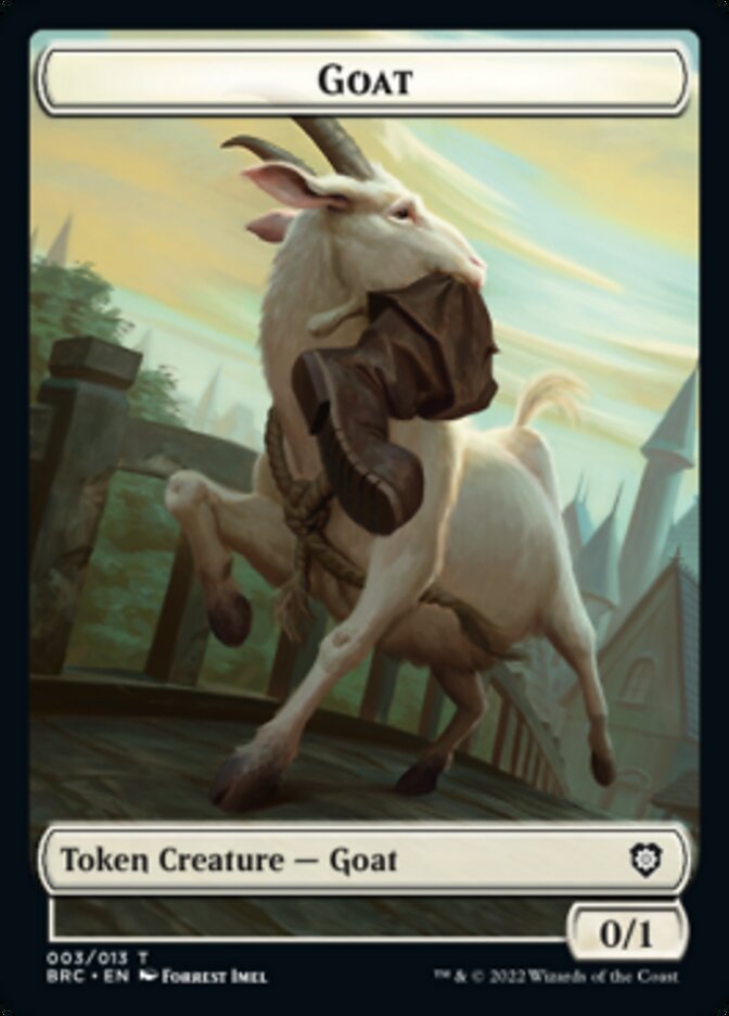 Construct (008) // Goat Double-Sided Token [The Brothers' War Commander Tokens] | Tables and Towers