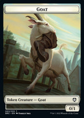 Construct (008) // Goat Double-Sided Token [The Brothers' War Commander Tokens] | Tables and Towers