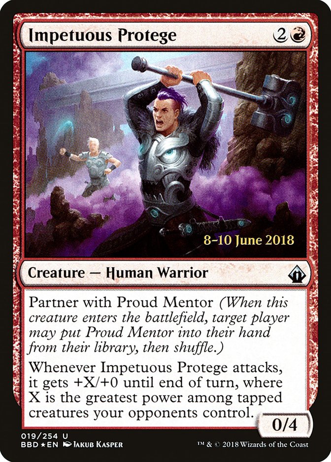 Impetuous Protege [Battlebond Prerelease Promos] | Tables and Towers