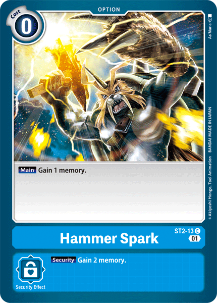 Hammer Spark [ST2-13] (Alternative Art) [Starter Deck: Ulforce Veedramon] | Tables and Towers