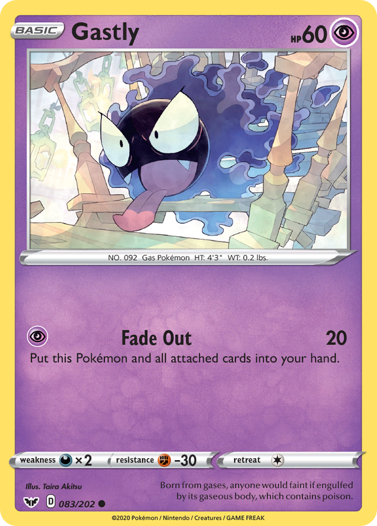 Gastly (083/202) [Sword & Shield: Base Set] | Tables and Towers