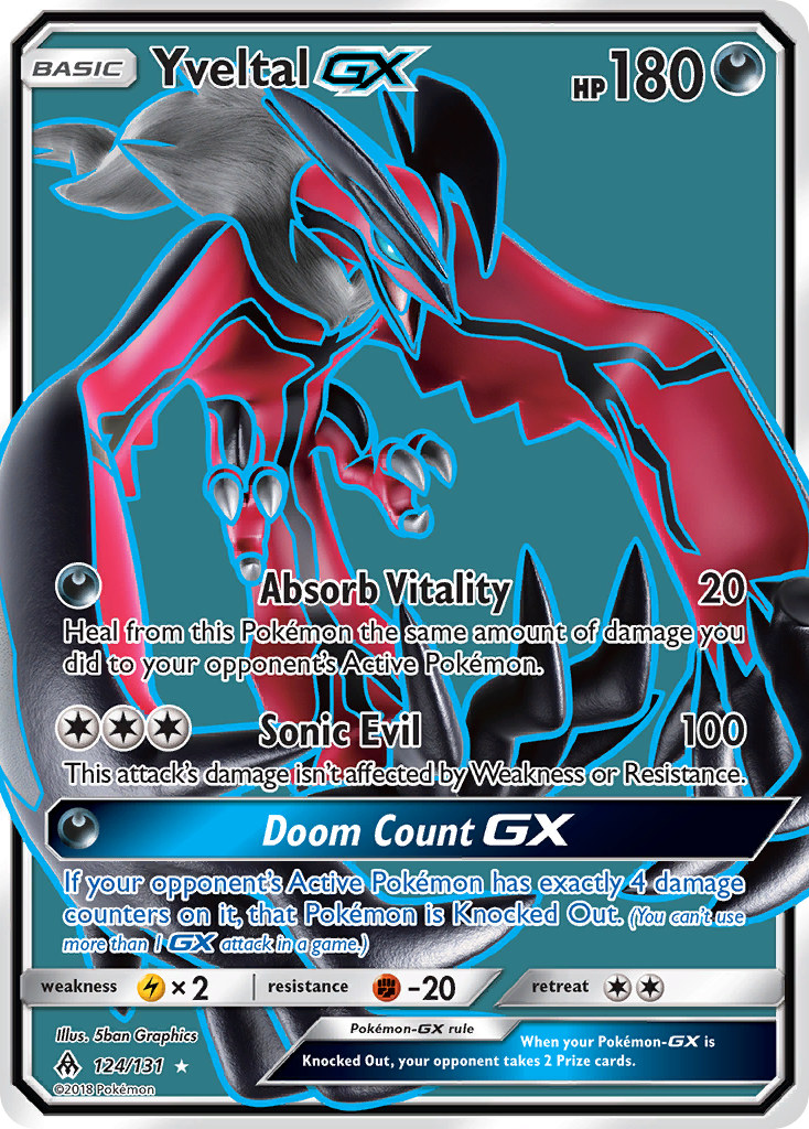 Yveltal GX (124/131) [Sun & Moon: Forbidden Light] | Tables and Towers