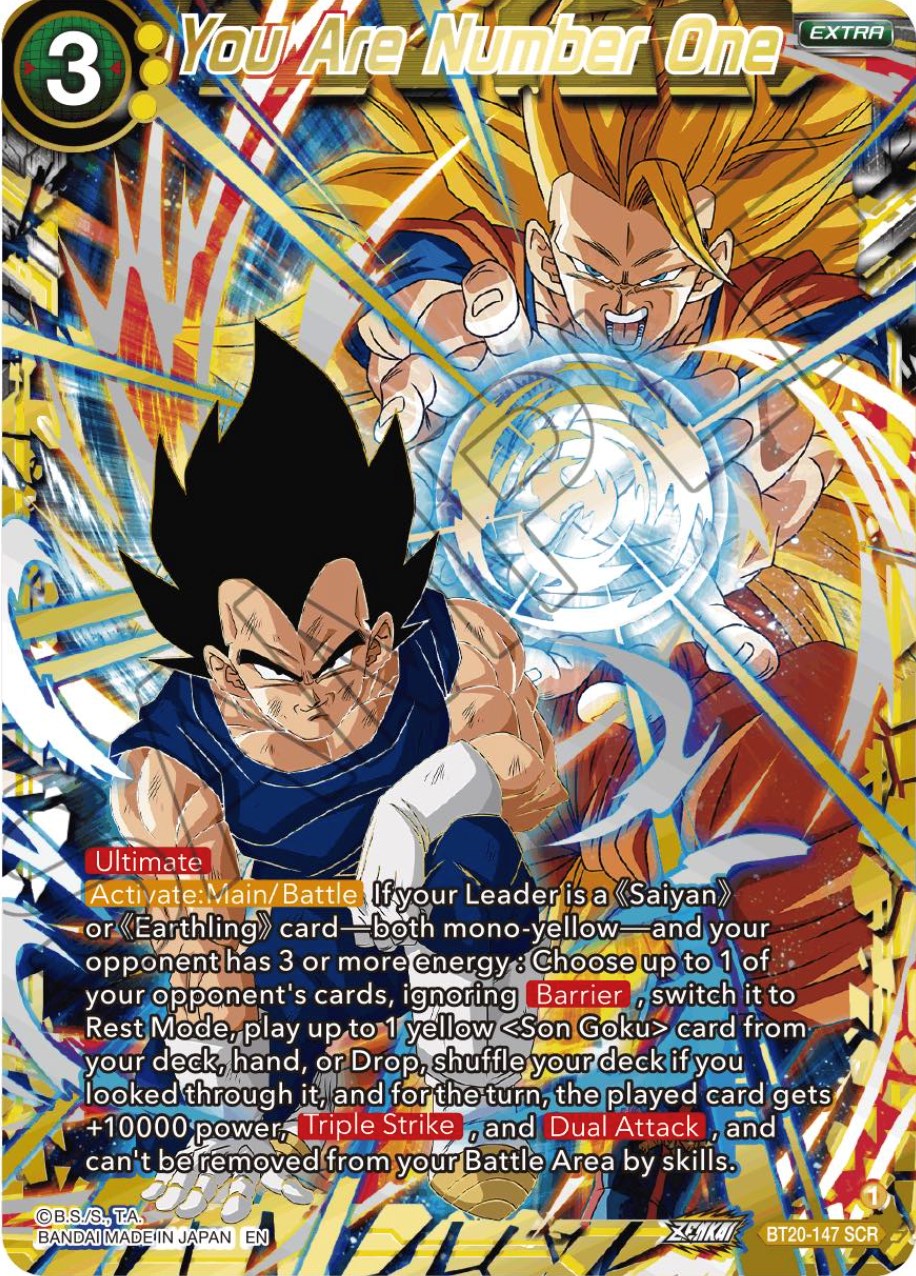 You Are Number One (Alternate Art) (BT20-147) [Power Absorbed] | Tables and Towers