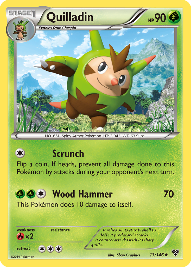 Quilladin (13/146) [XY: Base Set] | Tables and Towers