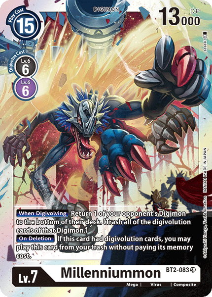 Millenniummon [BT2-083] [Release Special Booster Ver.1.0] | Tables and Towers