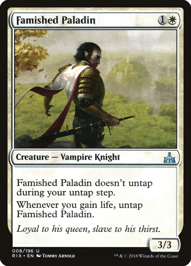 Famished Paladin [Rivals of Ixalan] | Tables and Towers