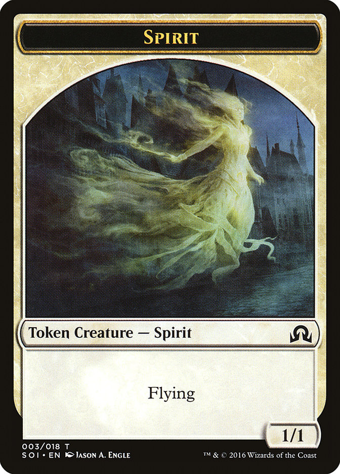 Spirit Token [Shadows over Innistrad Tokens] | Tables and Towers