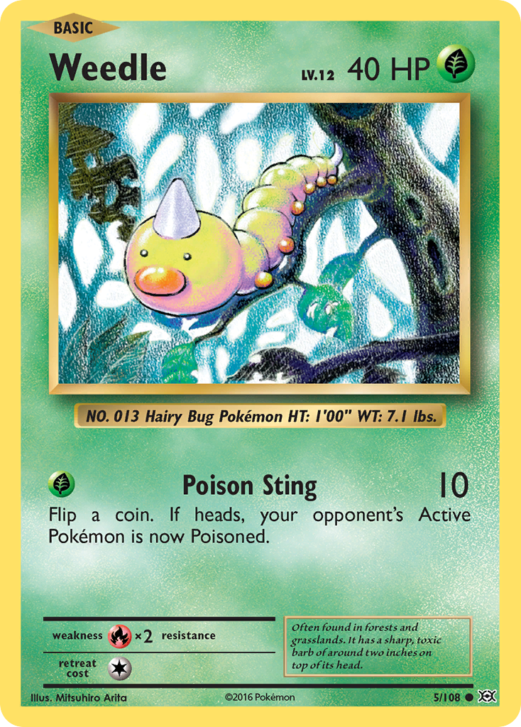 Weedle (5/108) [XY: Evolutions] | Tables and Towers