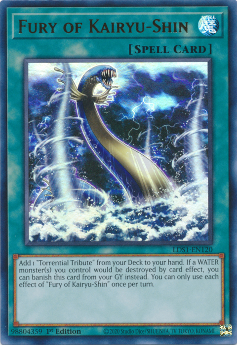 Fury of Kairyu-Shin [LDS1-EN120] Ultra Rare | Tables and Towers