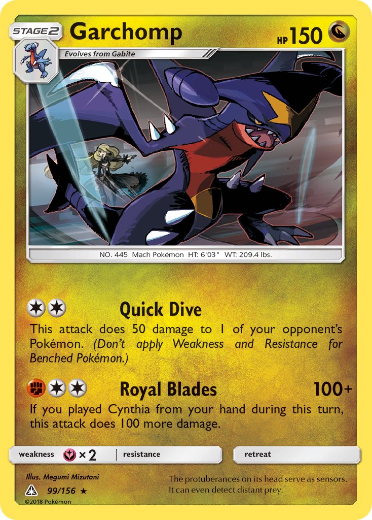 Garchomp (99/156) (Cracked Ice Holo) (Theme Deck Exclusive) [Sun & Moon: Ultra Prism] | Tables and Towers