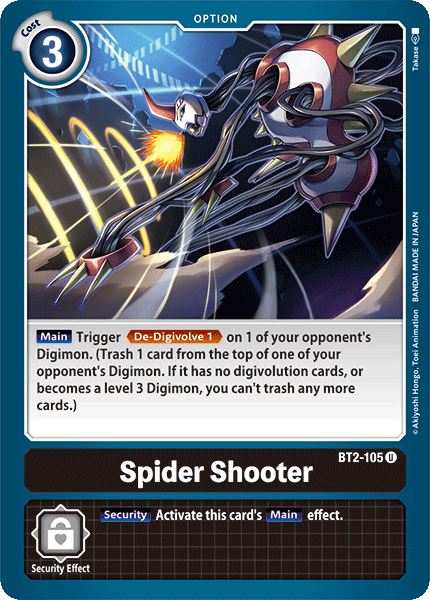 Spider Shooter [BT2-105] [Release Special Booster Ver.1.0] | Tables and Towers