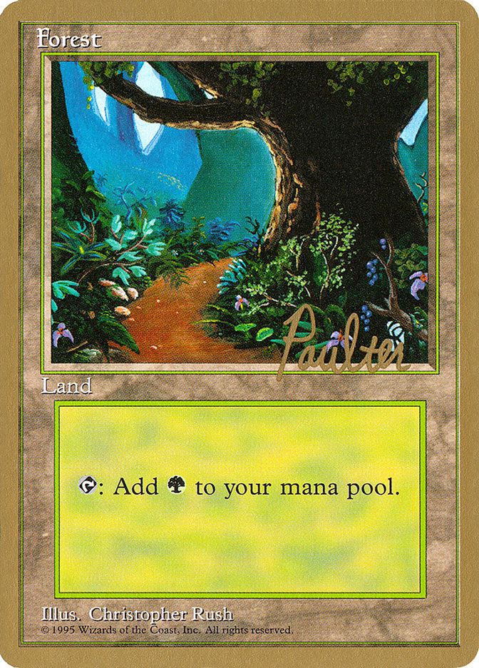 Forest (pp376) (Preston Poulter) [Pro Tour Collector Set] | Tables and Towers