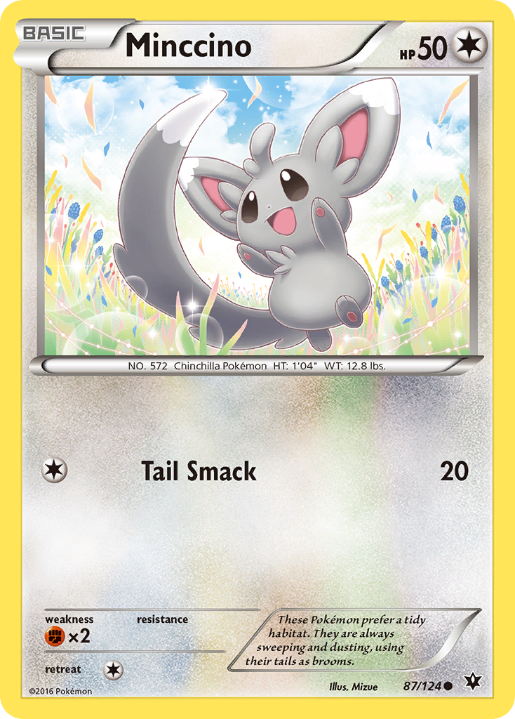 Minccino (87/124) [XY: Fates Collide] | Tables and Towers